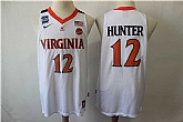 Virginia Cavaliers 12 DeAndre Hunter White College Basketball Jersey,baseball caps,new era cap wholesale,wholesale hats